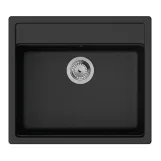 Набір для кухні Hansgrohe , гранітна мийка S520-F510 + зміш. Talis M54, чорний графіт-чорний матовий Фото - 1
