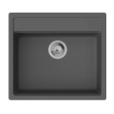 Набор для кухни Hansgrohe, гранитная мойка S520-F510 + смеситель. Talis M54, черный графит-сталь Фото - 1