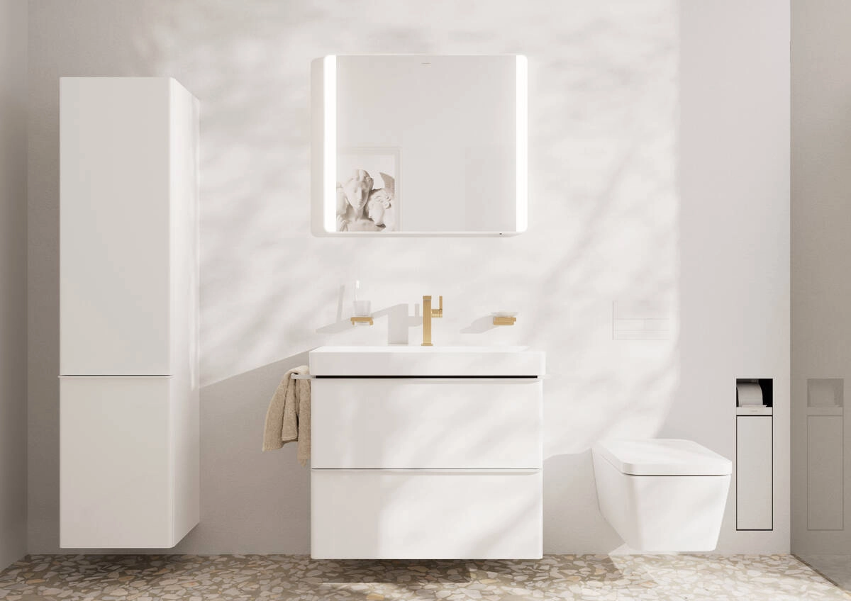 Зеркало Hansgrohe XARITA Q 80*70см с вертикальной LED подсветкой Фото - 1