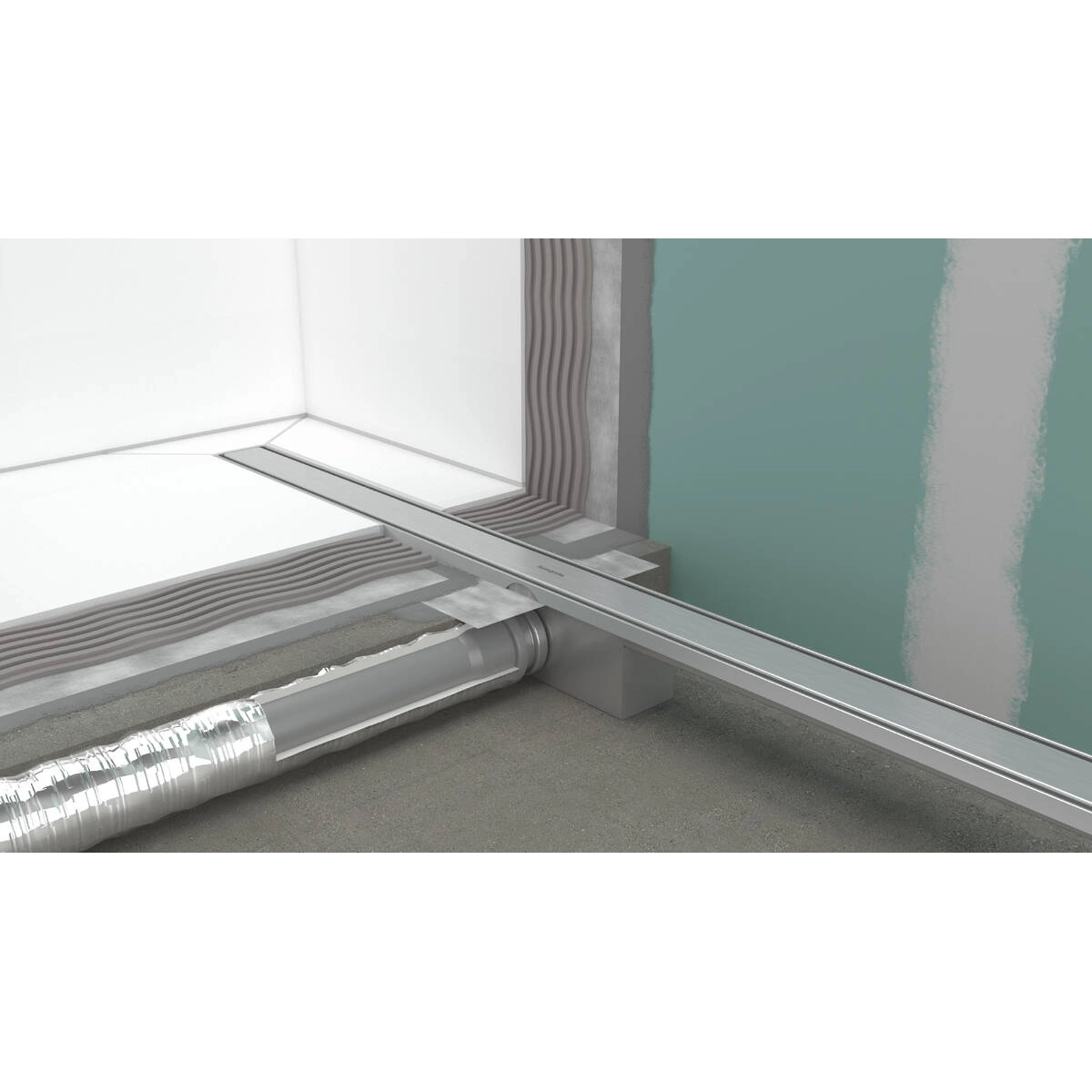 Душовий трап Hansgrohe RAINDRAIN COMPACT  для стандартної установки 1000мм, нержавіюча сталь Фото - 2