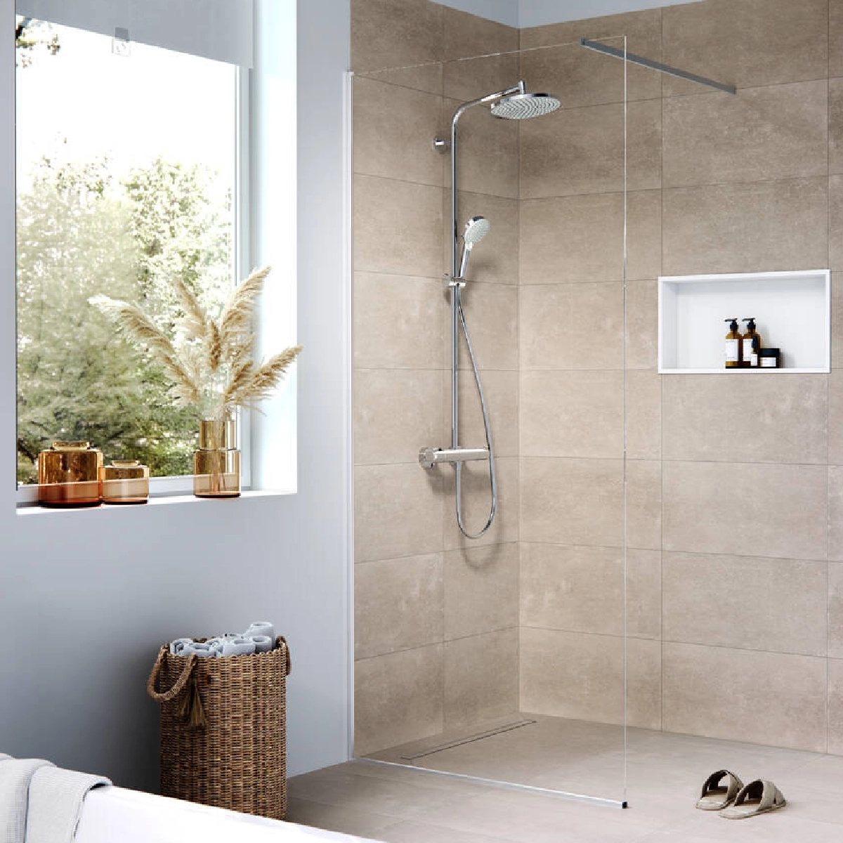 Душовий трап Hansgrohe RAINDRAIN COMPACT  для стандартної установки  під плитку  1000мм Фото - 2