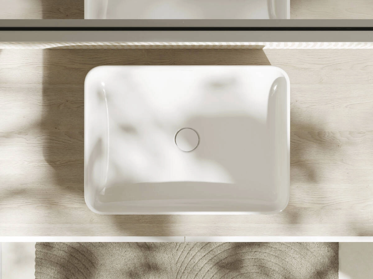 Умивальник Hansgrohe XUNIVA Q 55*40см без отв, без переливу Фото - 1