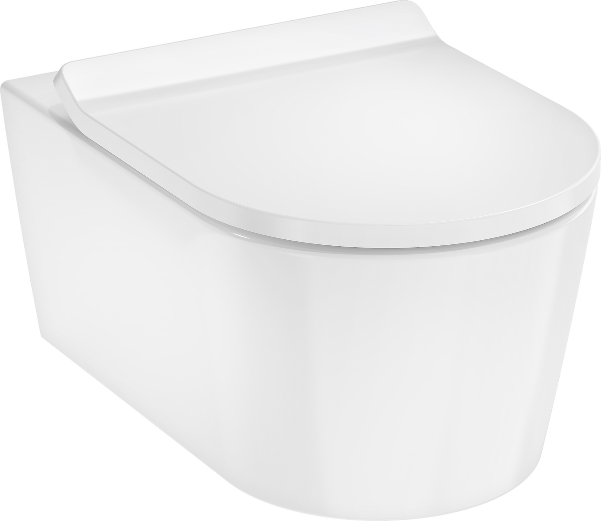 Унітаз підвісний Hansgrohe ELU PURA S 54*36,6см AquaHelix Flush, HygieneEffect, в комплекте з сиденням Slim з функцією SoftClose and QuickRelease