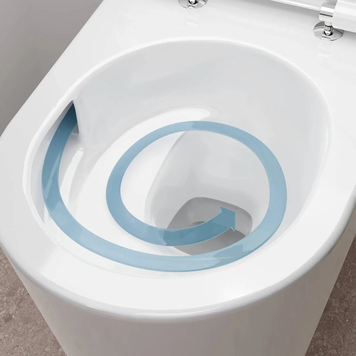 Унітаз підвісний Hansgrohe ELU PURA S 54*36,6см AquaHelix Flush, HygieneEffect, в комплекте з сиденням Slim з функцією SoftClose and QuickRelease Фото - 4