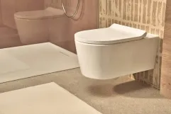 Унітаз підвісний Hansgrohe ELU PURA S 54*36,6см AquaHelix Flush, HygieneEffect, в комплекте з сиденням Slim з функцією SoftClose and QuickRelease Фото - 9