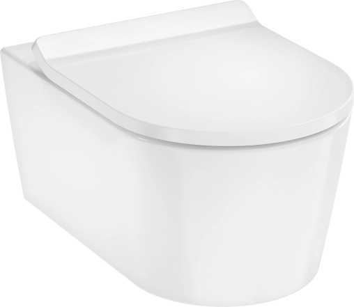 Унітаз підвісний Hansgrohe ELU PURA S 54*36,6см AquaHelix Flush, HygieneEffect, в комплекте з сиденням Slim з функцією SoftClose and QuickRelease