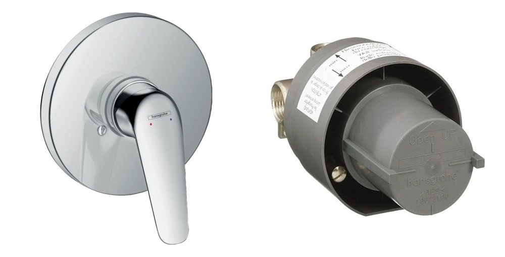 Змішувач для душу Hansgrohe NOVUS, прихована  частина  змішувача