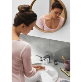 Смеситель для умывальника Hansgrohe Novus с донным клапаном (71140000) Фото - 1