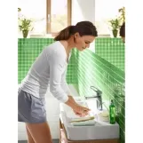 Змішувач для умивальника Hansgrohe Logis Loop 100 одноважiльний, зі зливним гарнітуром, хром Фото - 4