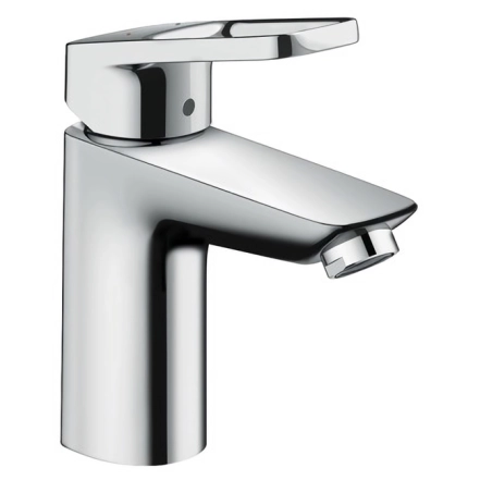 Смеситель для умывальника Hansgrohe Logis Loop 100 однорычажный, со сливным гарнитуром, хром