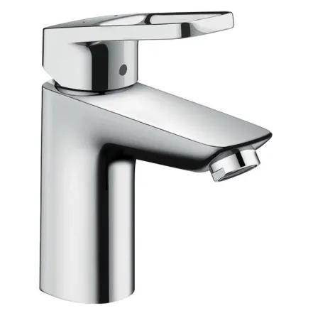 Змішувач для умивальника Hansgrohe Logis Loop 100 одноважiльний, зі зливним гарнітуром, хром