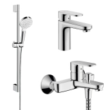  Набор смесителей для ванны Hansgrohe VERNIS BLEND, раковина 100 (71551000 + 71440000 + 26533400)