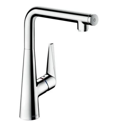 Змішувач для кухні Hansgrohe Talis Select S, одноважільний з кнопкою управління, нержавіюча сталь