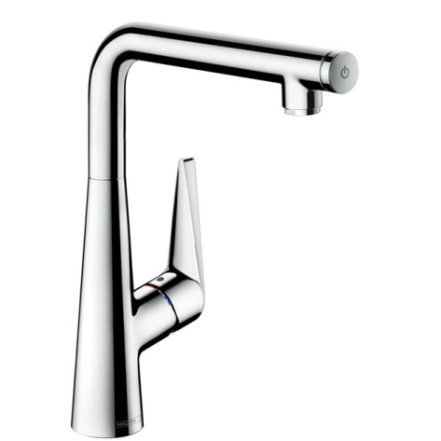 Смеситель для кухни Hansgrohe Talis Select S, однорычажный с кнопкой управления, нержавеющая сталь