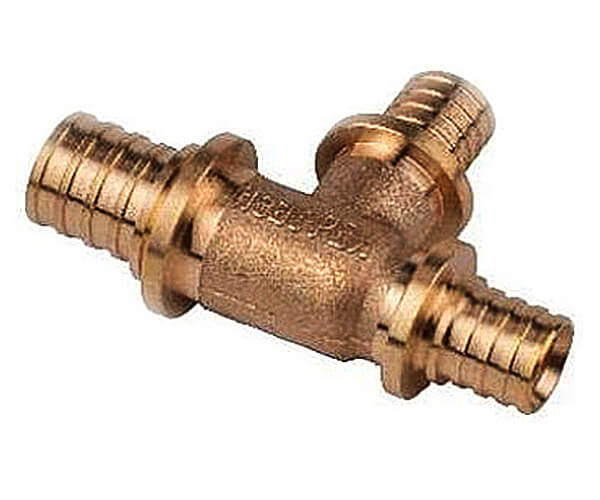 Тройник редукционный HEAT-PEX Evolution (латунь) d25 х 20 х 16 мм