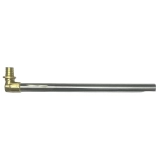 Трубка Г-образная для подключения радиаторов (н/ж сталь) HEAT-PEX d16 x 15, L = 250 мм