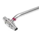 Трубка T-подібна для підключення радіаторів (латунь хромована) HEAT-PEX d20 x 15, L = 250 мм
