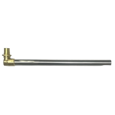 Трубка Г-образная для подключения радиаторов (н/ж сталь) HEAT-PEX d16 x 15, L = 250 мм