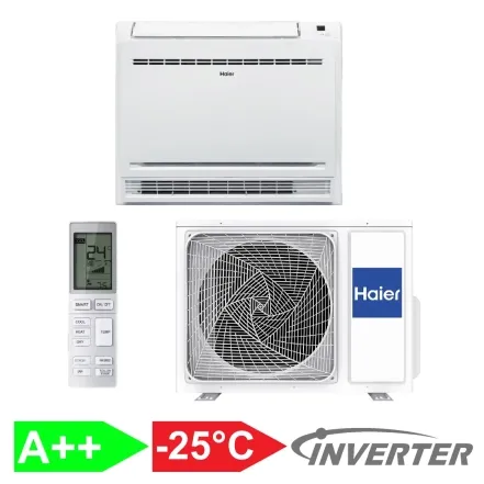 Напольный кондиционер консольного типа Haier AF25S2SD1FA(H) Wi-Fi + UVC +Self-Сlean/1U25MEHFRA-1 outdoor (Flexis)
