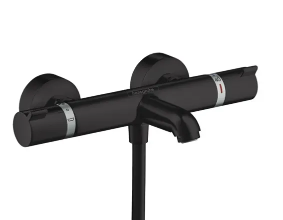 Термостат для ванны наружного монтажа Hansgrohe Ecostat Comfort, матовый черный