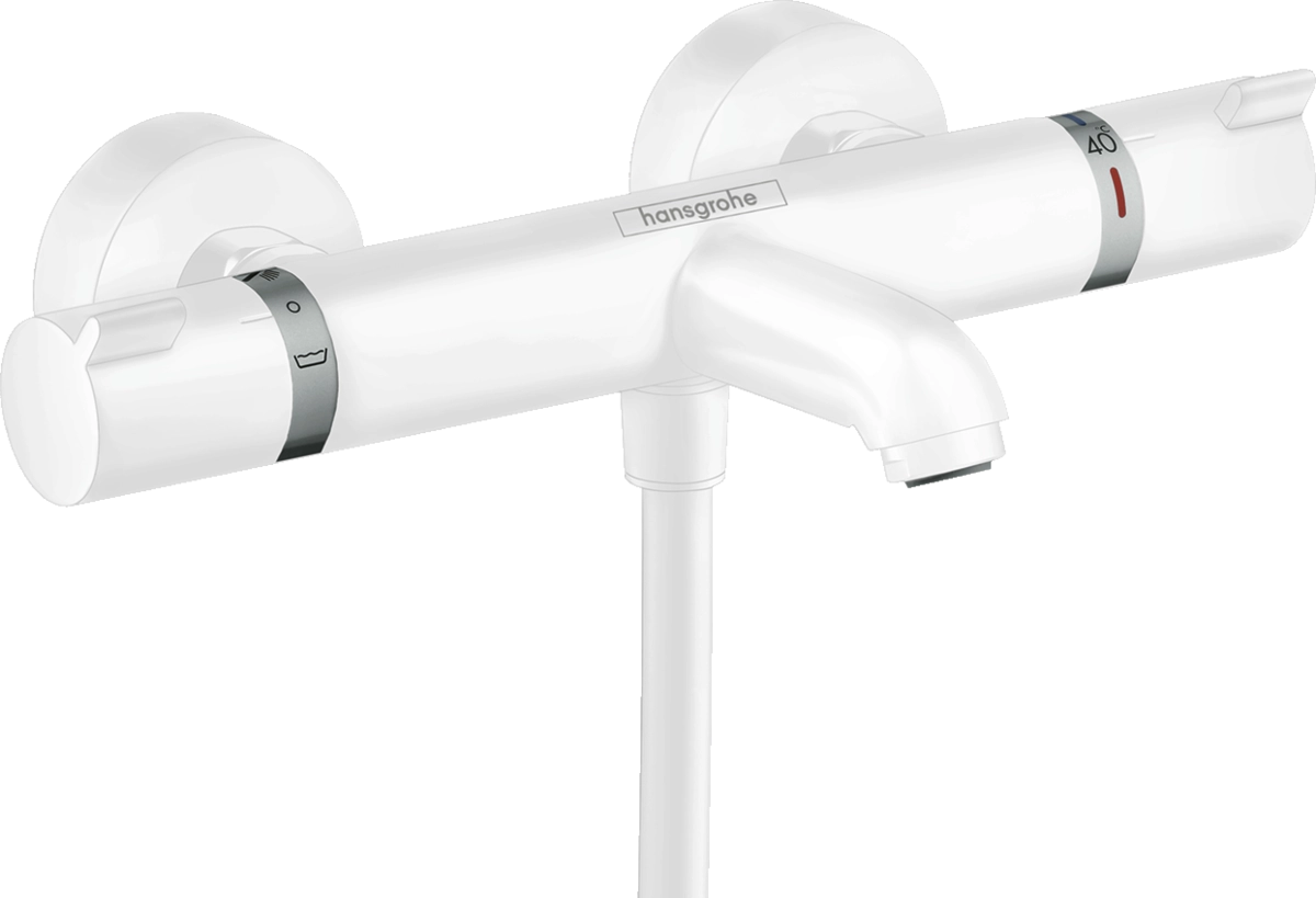 Термостат для ванны Hansgrohe Ecostat Comfort, белый матовый (13114700)