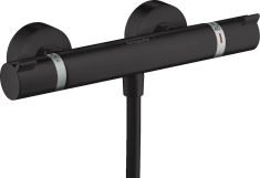 Термостат для душа Hansgrohe Ecostat Comfort, наружного монтажа, матовый черный