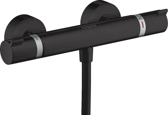 Термостат для душа Hansgrohe Ecostat Comfort, наружного монтажа, матовый черный