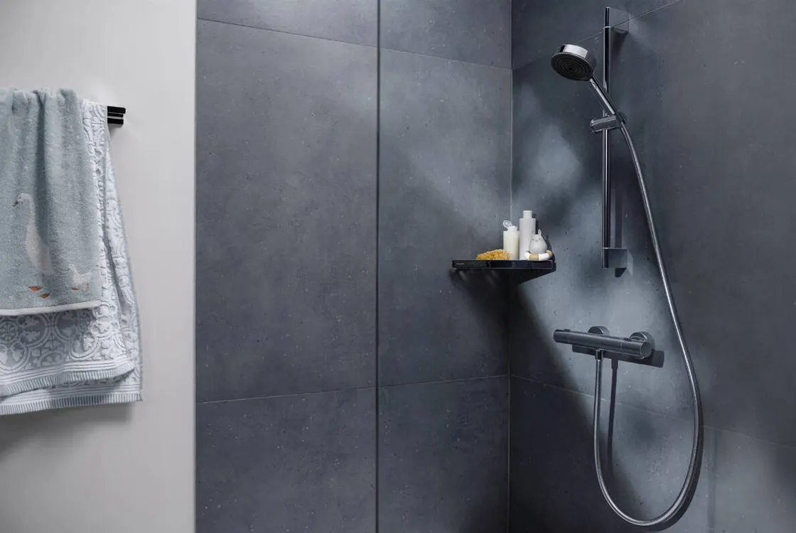 Термостат для душу зовнішнього  монтажу Hansgrohe ECOSTAT FINE, хром Фото - 4