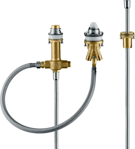 Скрытая часть однорычажного смесителя для ванны Hansgrohe на 3 отверстия (13439180)