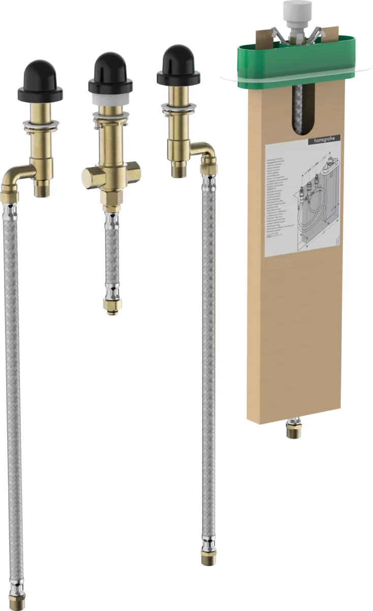 Скрытая часть смесителя на край ванны Hansgrohe на 4 отверстия 