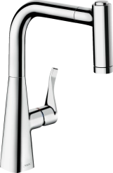 Смеситель для кухни Hansgrohe Metris с выдвижным изливом (14834000)