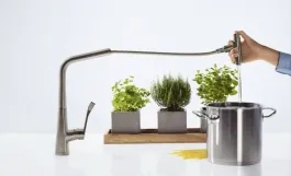 Смеситель для кухни Hansgrohe Metris Select M71 320 с вытяжным шлангом (14884000) Фото - 2