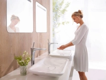 Змішувач для умивальника Hansgrohe PuraVida високий, хром (15072000) Фото - 3