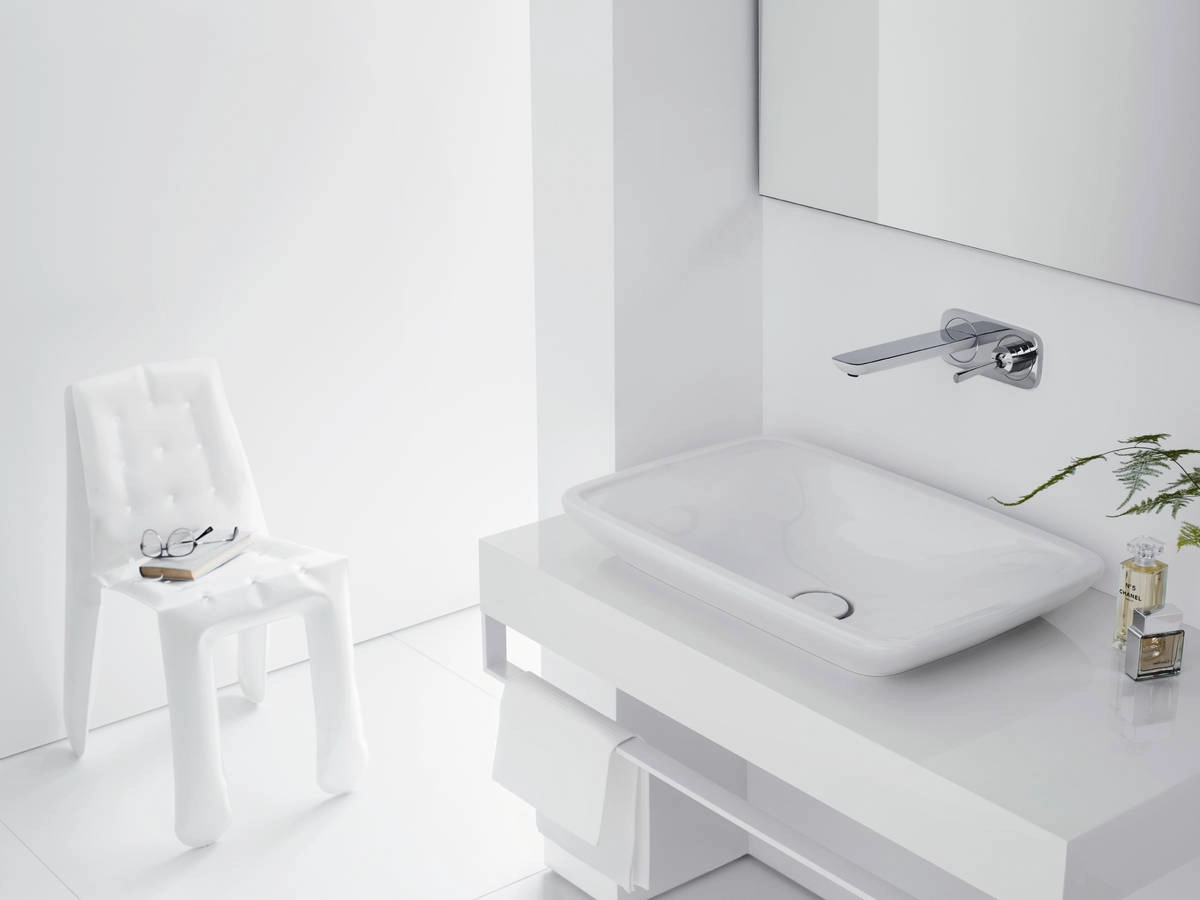 Змішувач для раковини Hansgrohe PuraVida без прихованої частини хром (15085000) Фото - 1