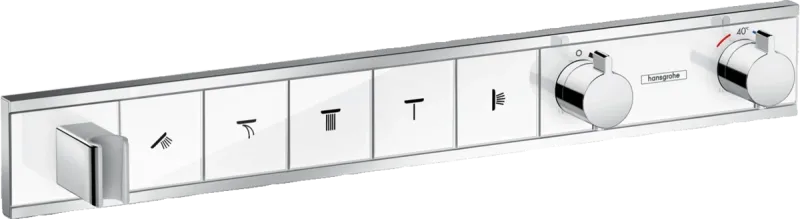 Термостат скрытого монтажа Hansgrohe RainSelect на 5 выходов, белый/хром (15358400)