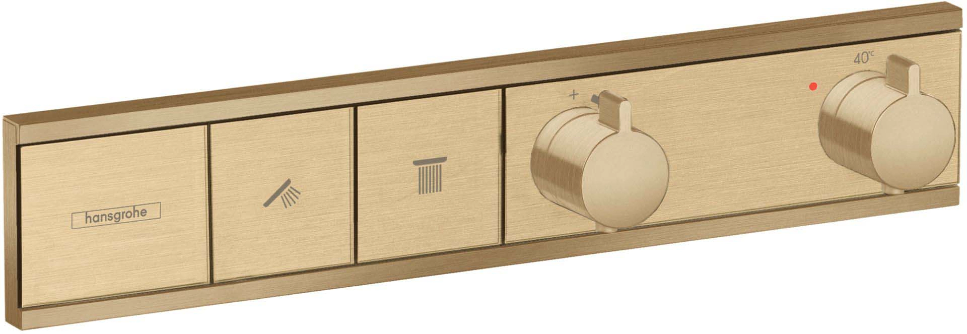Термостат прихованого монтажу Hansgrohe RainSelect на 2 споживача, бронза (15380140)