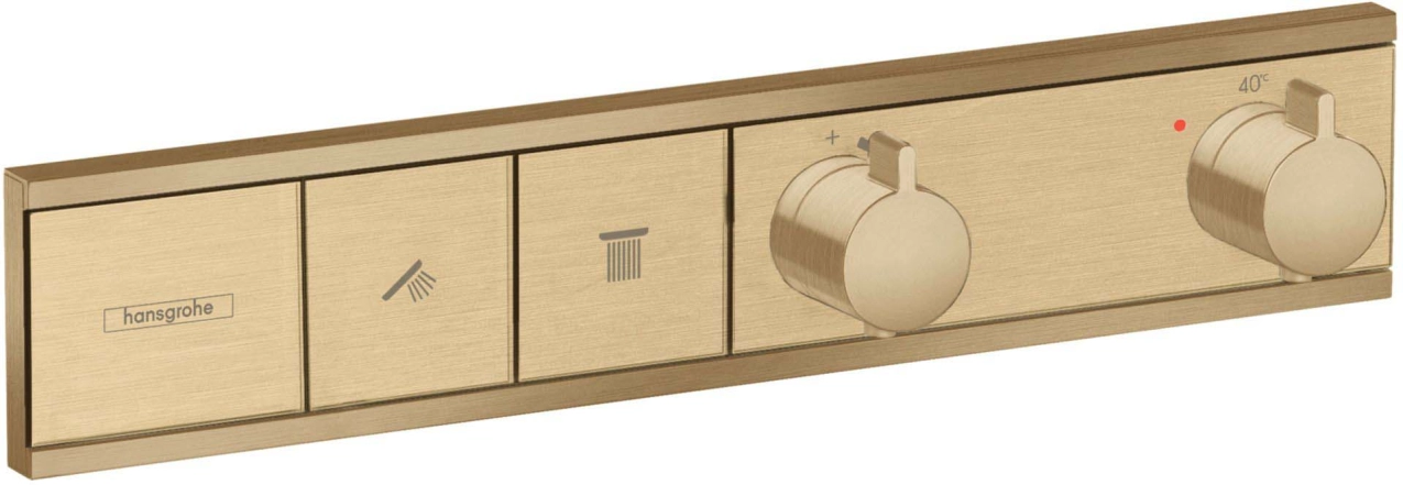 Термостат скрытого монтажа Hansgrohe RainSelect на 2 потребителя, бронза (15380140)