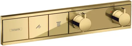 Термостат скрытого монтажа Hansgrohe RainSelect на 2 потребителя, золото (15380990)