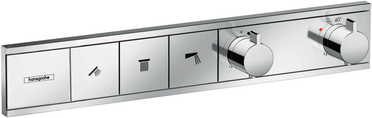 Термостат скрытого монтажа Hansgrohe RAINSELECT на три клавиши, хром