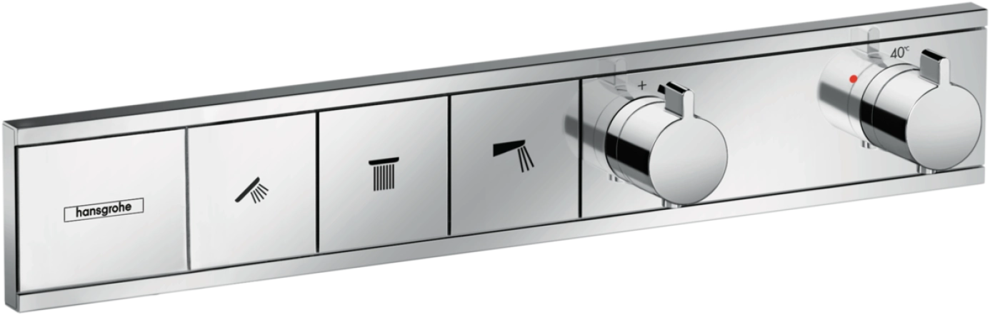 Термостат прихованого монтажу Hansgrohe RAINSELECT на три клавiши, хром
