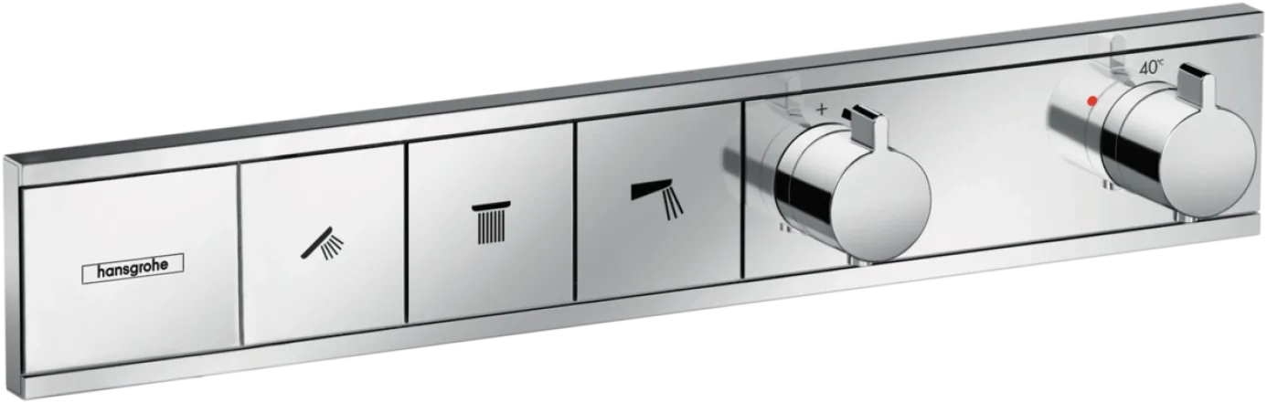 Термостат скрытого монтажа Hansgrohe RAINSELECT на три клавиши, хром