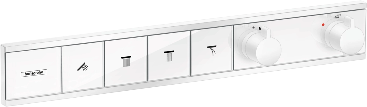 Термостат прихованого монтажу Hansgrohe RainSelect для  4 споживачiв, матовий бiлий