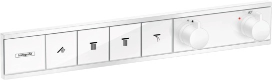 Термостат прихованого монтажу Hansgrohe RainSelect для  4 споживачiв, матовий бiлий
