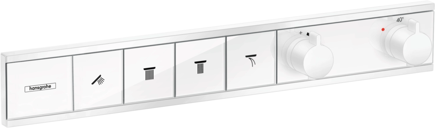 Термостат скрытого монтажа Hansgrohe RainSelect для 4 потребителей, матовый белый