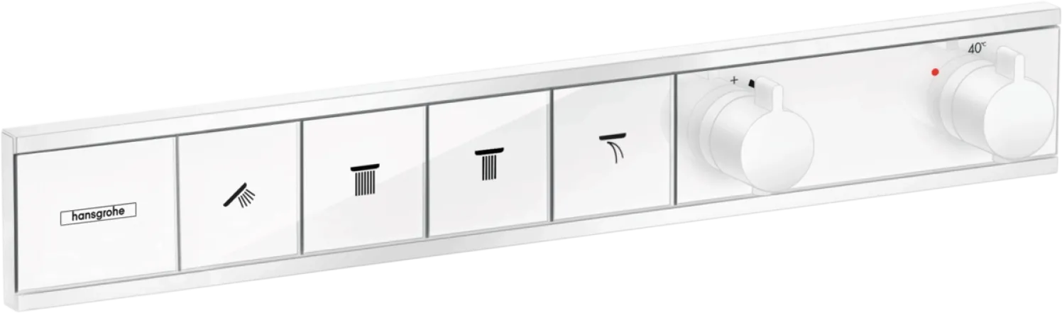 Термостат прихованого монтажу Hansgrohe RainSelect для  4 споживачiв, матовий бiлий