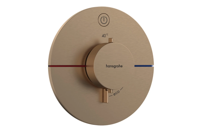 Термостат прихованого монтажу Hansgrohe ShowerSelect Comfort S на 1 функцію, бронза (15553140)