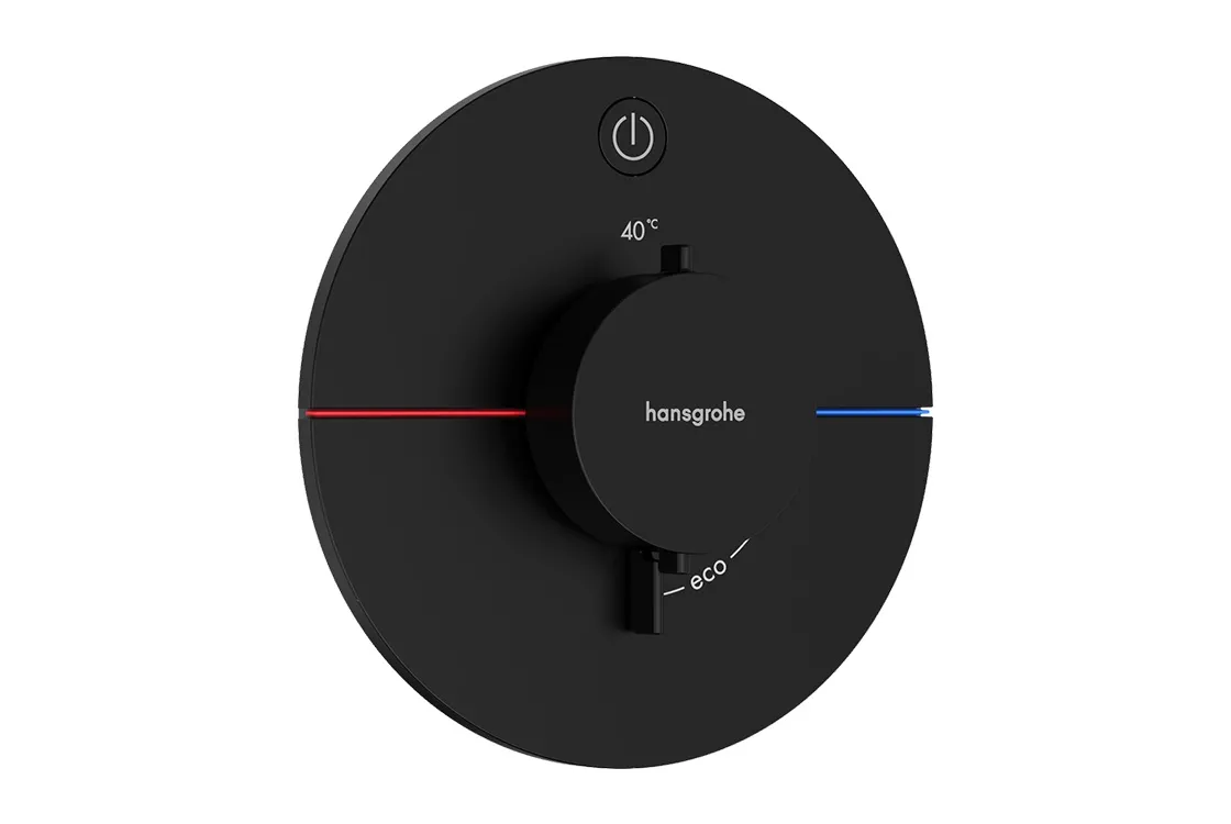 Термостат прихованого монтажу Hansgrohe ShowerSelect Comfort S на 1 функцію, матовий чорний (15553670)