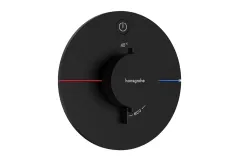 Термостат прихованого монтажу Hansgrohe ShowerSelect Comfort S на 1 функцію, матовий чорний (15553670)