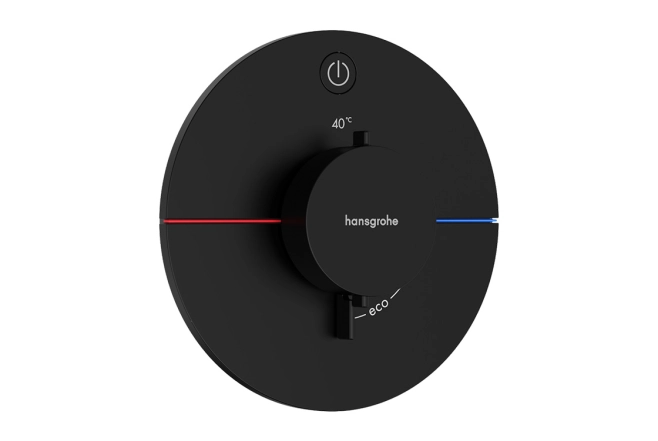 Термостат прихованого монтажу Hansgrohe ShowerSelect Comfort S на 1 функцію, матовий чорний (15553670)