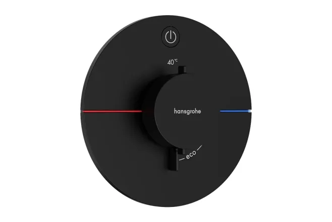 Термостат прихованого монтажу Hansgrohe ShowerSelect Comfort S на 1 функцію, матовий чорний (15553670)